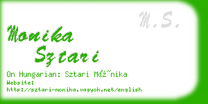 monika sztari business card